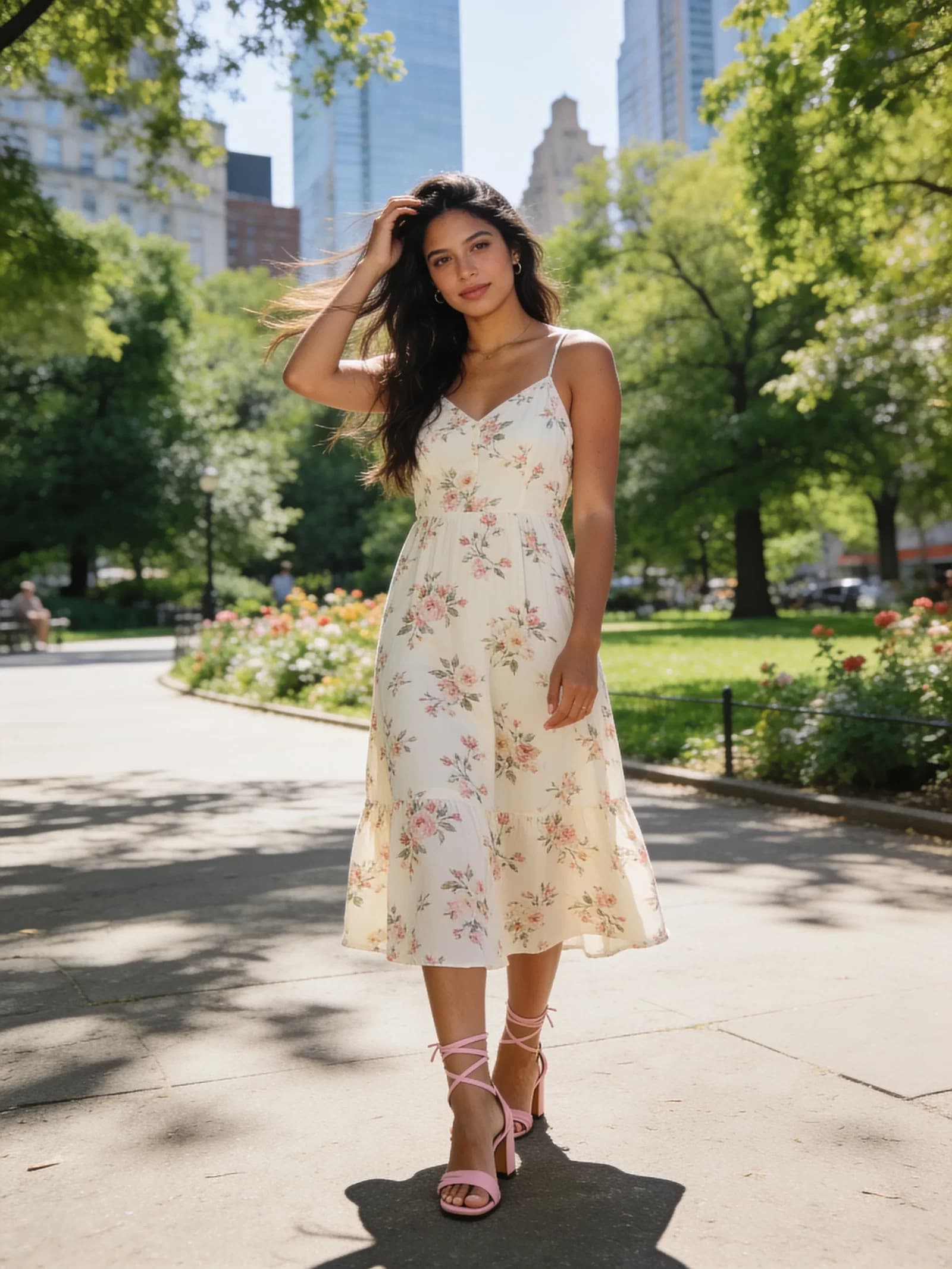 Cream Floral Poise