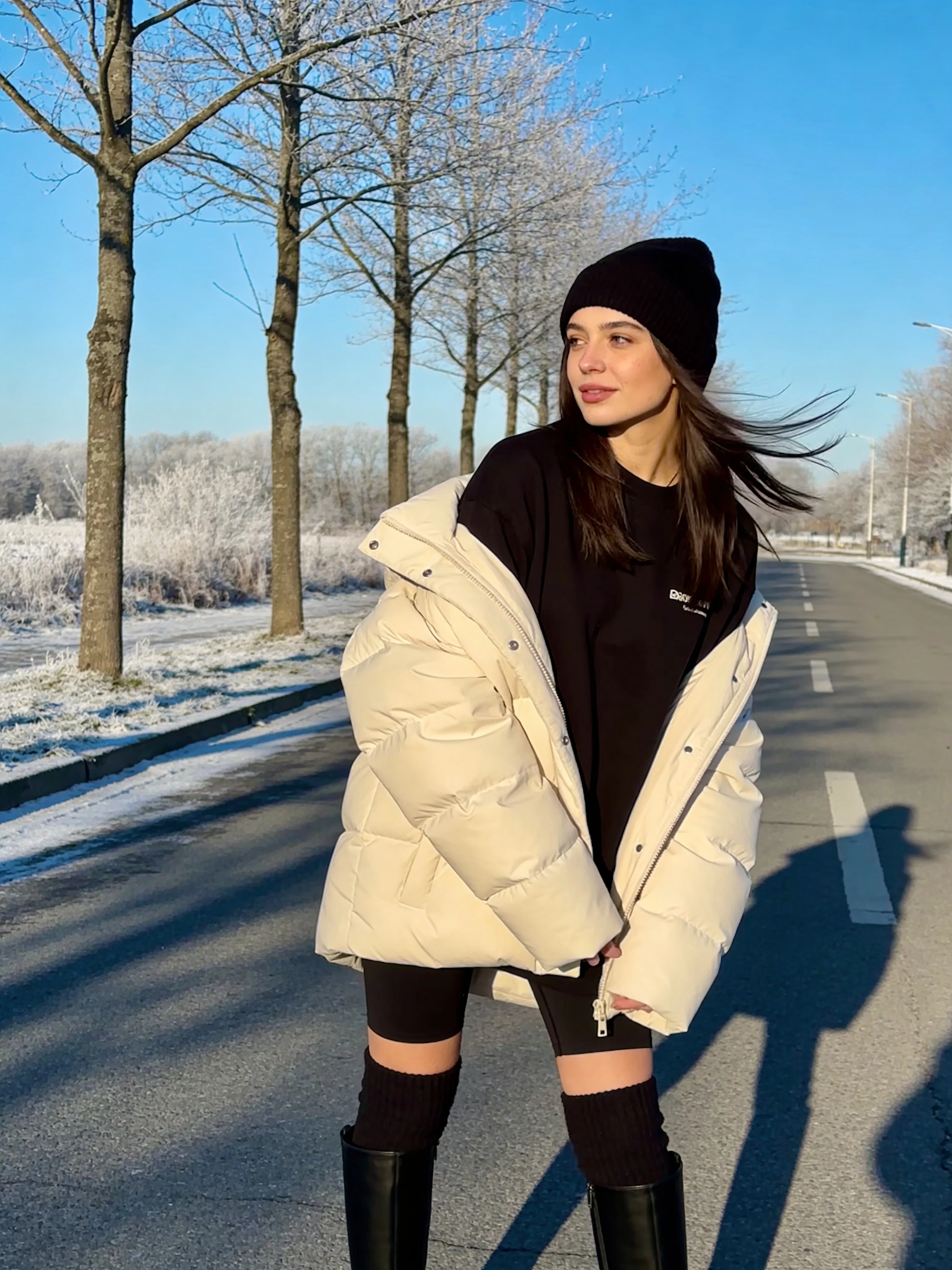 Cream Puffer Knee-High