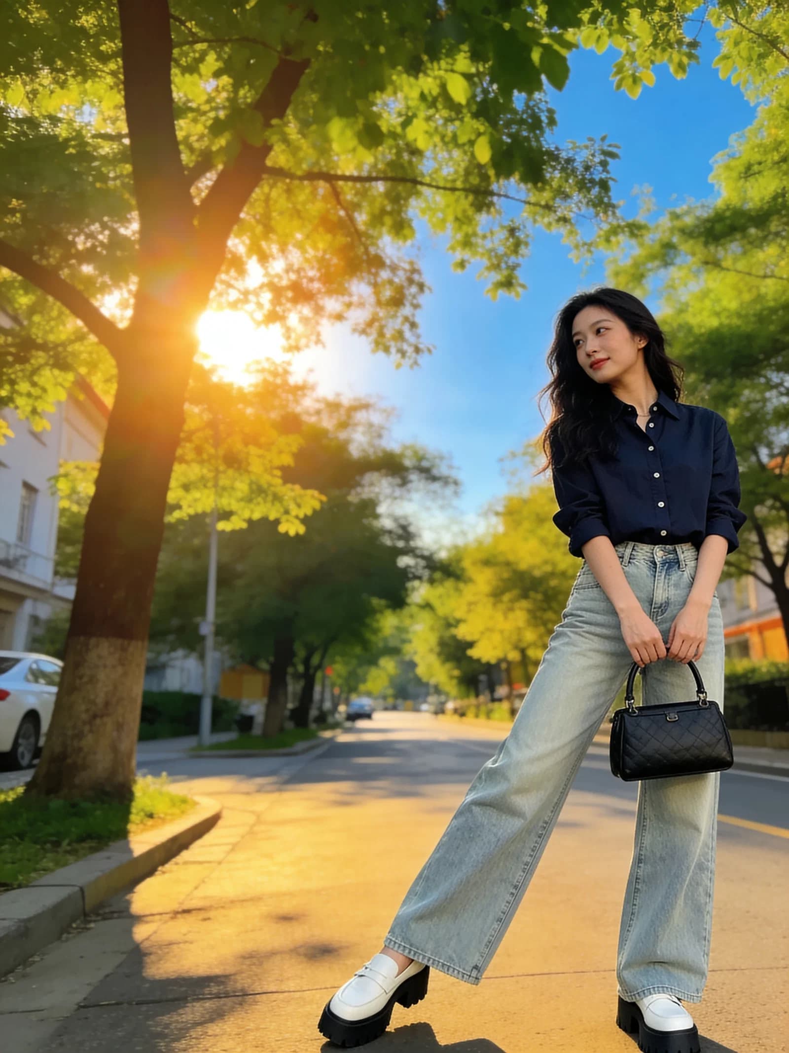 The Wide-Leg Jean Uniform