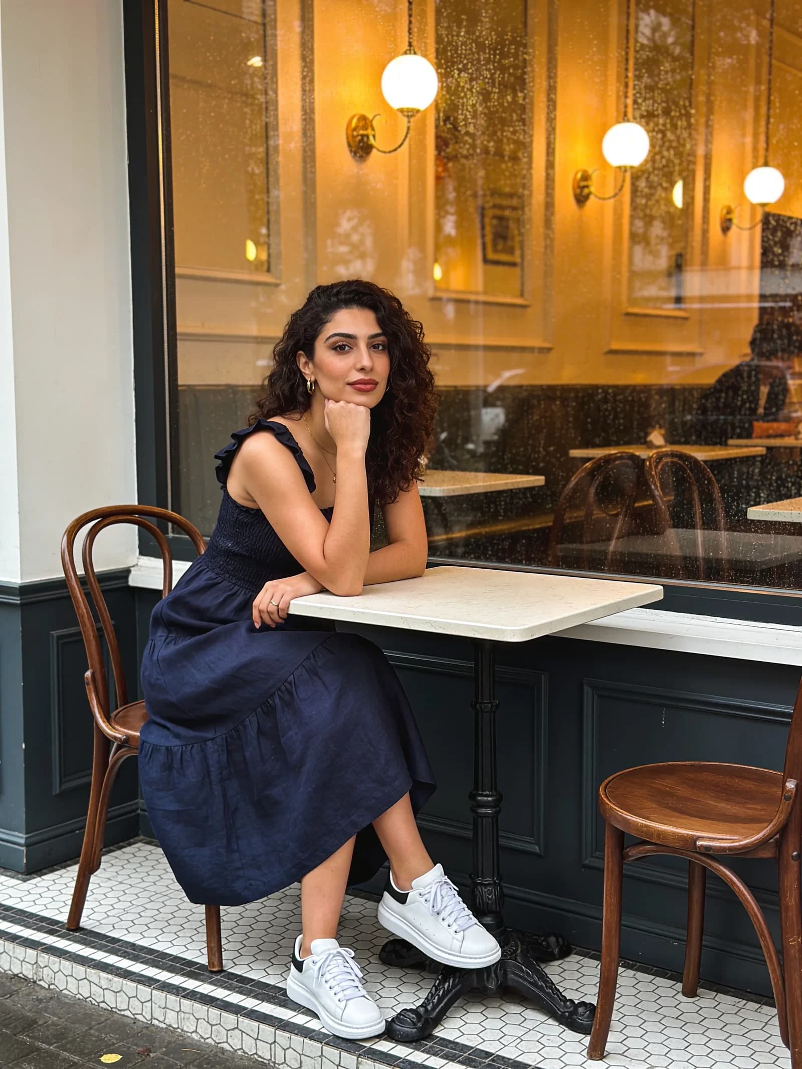 Navy Sundress Sneaker Ease