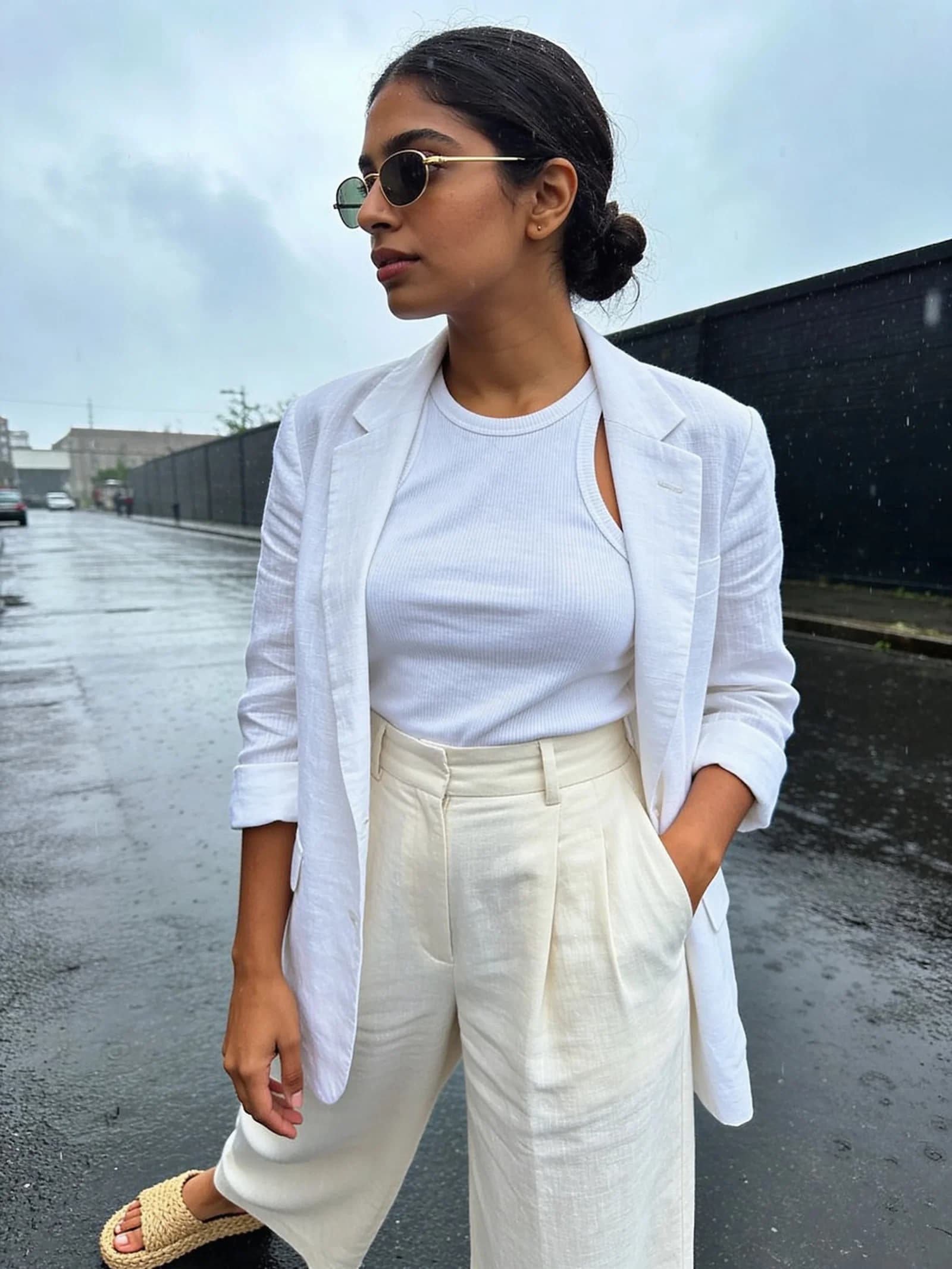 Linen Blazer Espadrilles