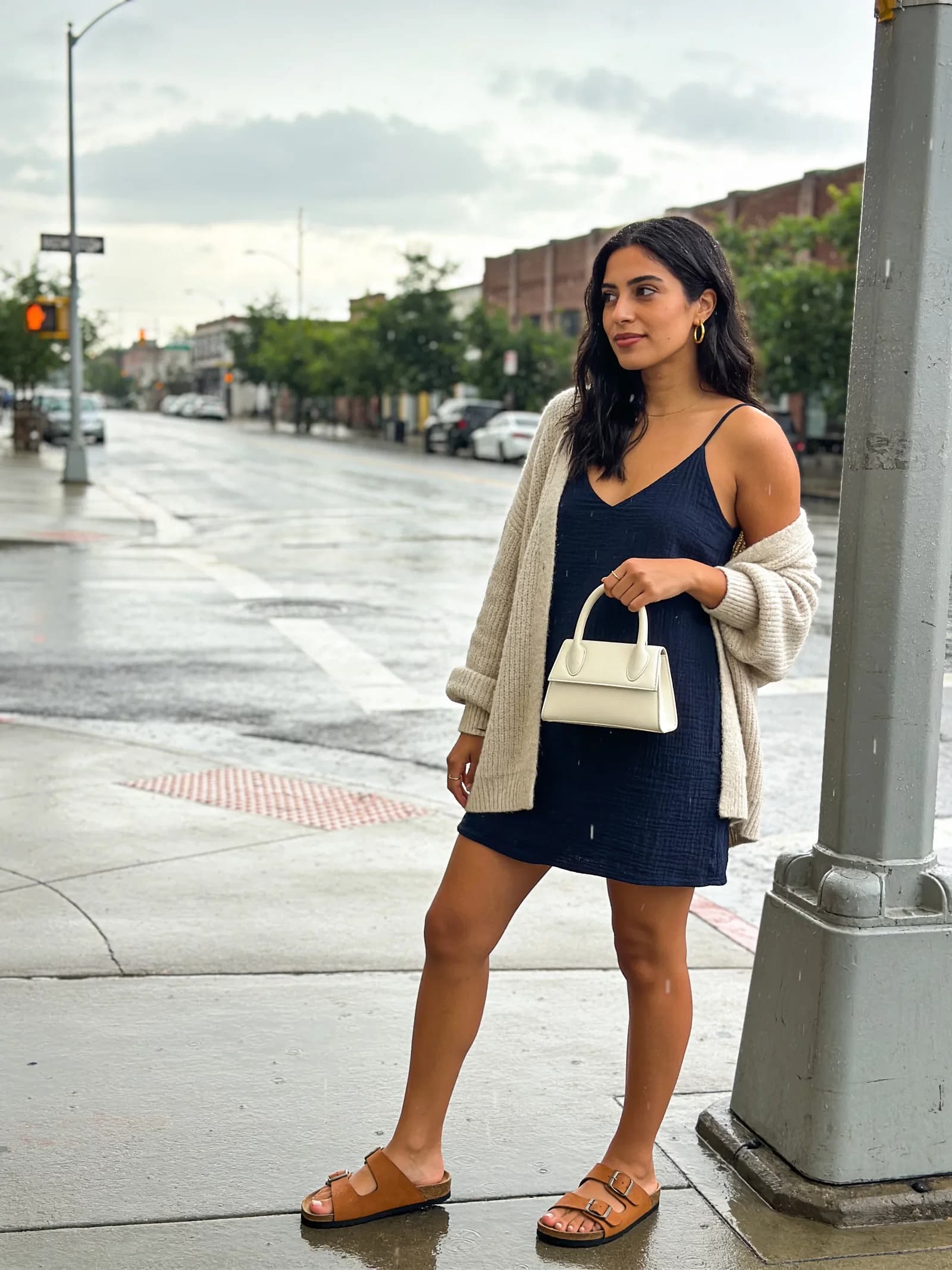 Navy Sundress Thong Ease
